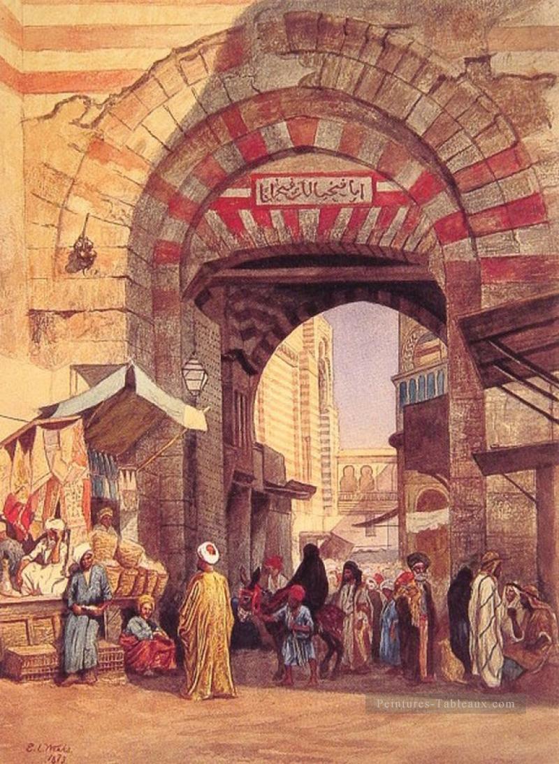Le bazar maure arabe Edwin Lord Weeks Peintures à l'huile